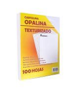 Cartulina Opalina Blanca Lino Imperial Carta 225 g. C/100 h.