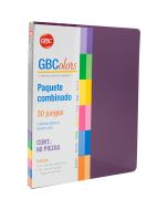 Cubiertas Gbc Gbcolors P3280 Lisa/Raya Carta C/60 Pzas. Mixto