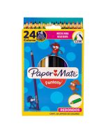 Lápices de Colores Paper Mate Fantasy Redondos C/24+4