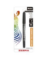 Marcador Permanente Zebra Mckie Bl/1 Negro, Doble Punta