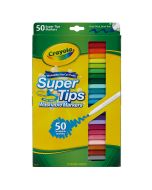 Plumones Crayola Super Tips C/50 Punto Fino, Lavables