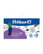 Marcador para Pintarrón Pelikan Flash Marker 442 Bl/4 Punta Cincel