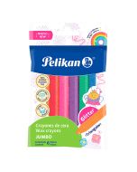 Crayones Jumbo Triangulares Pelikan C/6 Glitter