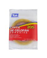 Cinta Adhesiva Celofán Tuk 205, 12 mm x 65 m.