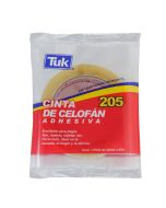 Cinta Adhesiva Celofán Tuk 205, 24 mm x 65 m.