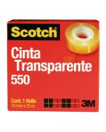 Cinta Adhesiva Celofán Scotch 550, 19 mm x 33 m.