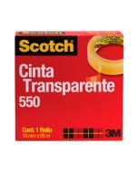 Cinta Adhesiva Celofán Scotch 550, 19 mm x 65 m.