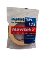 Cinta Adhesiva Masking Navitek 125, 24 mm x 50 m.