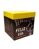 Caja Regalo Plegable Cre09 T/O 25 X 25 Cm