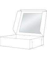 Caja Regalo Blanca C/Ventana 13 X 13 X 6 Cm C/2