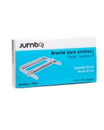 Broche P/Archivo 8 Cm Jumbo Pba1 C/50 Broches