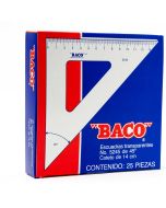 Escuadra Escolar Baco 5245 45 Grados 50083