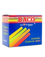 Gises de Colores Baco TIC-50 con 50 piezas