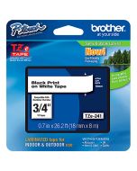 Cinta Rotulador Brother Tze241 3/4\" 18Mm X 8 M Negro/Blanco