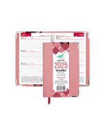 Agenda Viajera de Lujo Rosa Hazel 361-21 14.5 x 21.5 cm 