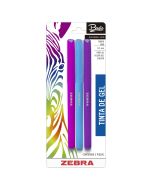 Bolígrafo Roller Gel Punto Fino 0.5 mm Zebra Basic Fashion Bl/3 Surtido