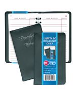 Libreta Direcciones Hazel 3329-10 Chica 7.3 X 11.5 Cm Negro