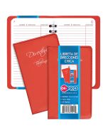 Libreta Direcciones Hazel Chica Rojo 7.3 x 11.5 cm, 64 págs. 