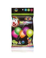 Globo Redondo Payaso # 10 Colors C/Led Bolsa C/5 Pzas.Neon