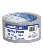 Cinta Adhesiva para Ductos Janel 9061, 48 mm x 10 m. Gris