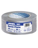 Cinta Adhesiva para Ductos Janel 9061, 48 mm x 50 m, Gris