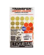 Etiqueta Sello 19 Mm. Transfer E6Q00019 Oro C/90