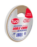 Cinta Adhesiva Doble Capa Tuk 4019, 12 mm x 50 m. Poliéster