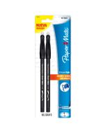 Bolígrafo Borrable Paper Mate Eraser Mate Bl/2 Negro