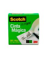 Cinta Adhesiva Mágica Scotch 810, 12 mm x 33 m.