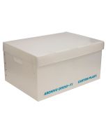 Caja para Archivo Plástico Cartonplast Oficio 50 x 36.5 x 25 cm. Tapa Integrada