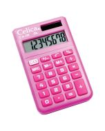 Calculadora Básica de Bolsillo Celica CA-08PK, 8 Dígitos, Solar/Batería