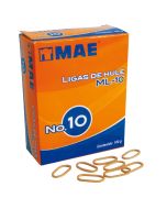 Ligas de Hule MAE #10 Caja C/100 g.