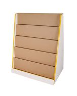 Mueble para Libros Diako 9531-AI 94 x 65 x 111 cm. Blanco-Amarillo