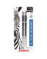 Bolígrafo Roller Gel Punto Fino 0.5 mm Zebra J-Roller RX Negro Bl/2