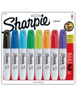 Marcador Permanente Sharpie Chisel Bl/8 Surtido, Punta Cincel