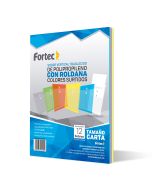 Sobre Protector con Rondana Fortec Carta Vertical C/12 Colores Surtidos