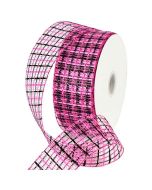 Rollo Malla T/O Rr3056Fm 6 Cms X 18 Mts Magenta/Negro