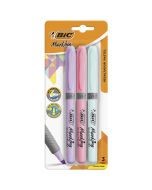 Marcatextos Bic Marking Grip Bl/3 Pastel, Punta Cincel 