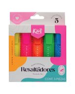 MARCADORES RESALTADORES KIUT 557225 NEON C/5