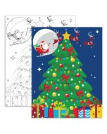 Set Pinta X Numero Diako Bu-0852 40 X 50 Cm. Arbol De Navidad