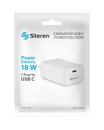 CARGADOR STEREN W-ELI-755 BLANCO USB C POWER DELIVERY 18W