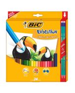 Lápices de Colores Bic Evolution Hexagonales C/24