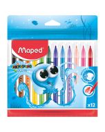 Plumones Maped Color Peps Ocean C/12 Lavables