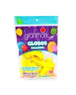 Globo Redondo Latex Granmark No.9 V.Colores Bolsa C/18