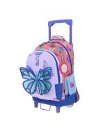 Mochila C/Ruedas Chenson Hg-66027-9 Happy Girl Azul Gde