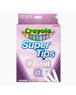 Plumones Crayola Super Tips Pastel C/12 Lavables