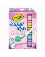 Plumones Crayola Super Tips Pastel C/20 Lavables