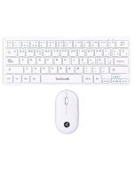 KIT TECLADO Y MOUSE TECHZONE TZACCBI04 MINI INALAMBRICO BLANCO