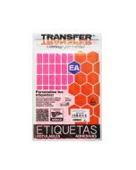 ETIQUETA FLOUREC. ROSA TRANSFER EAF01325R 13 X 25 MM.