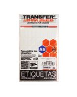 ETIQUETA ADHESIVA A6 BCA TRANSFER E6B00820 8 X 20 MM. NO.4